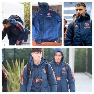 Adidas Manchester United 22/23 Team Issue Bench Coat Soccer Padded Jacket M
